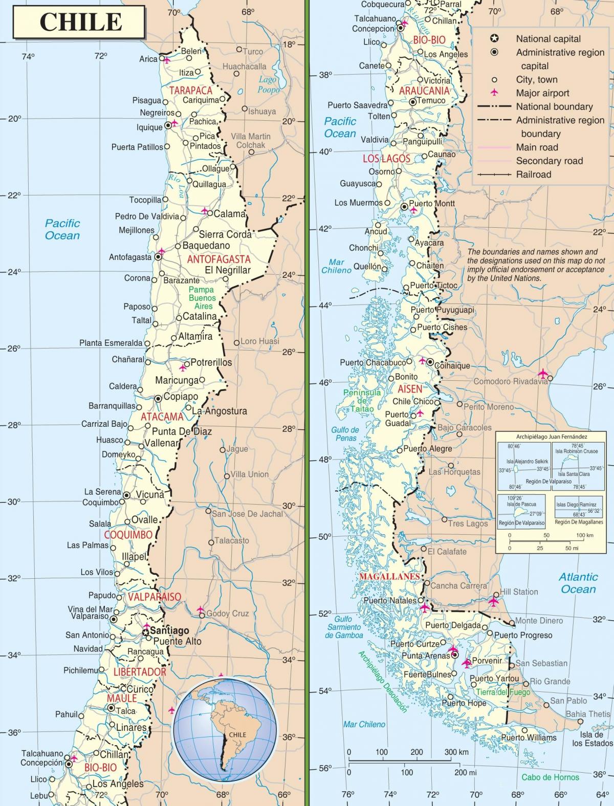 мапата де Чиле