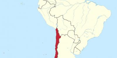 Чиле на јужна америка мапа
