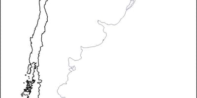 Празно карта на Чиле