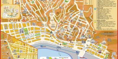 Туристичка карта на valparaiso Чиле